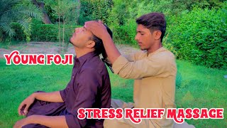 ASMR Stress Relief Massage By Young FOJI asmr massage asmrmassage relax massagetherapy [upl. by Enneite236]