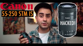 Hacking the CANON EFs 55250 IS Lens to fit EF Speedboosters [upl. by Wiggins]