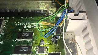 SNES SENC RGB Mod wiring Fail [upl. by Carrew]