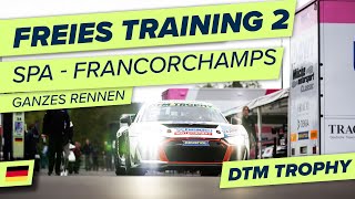 RELIVE  🇩🇪 Freies Training 2  SpaFrancorchamps  DTM Trophy 2022 [upl. by Aihsekat]