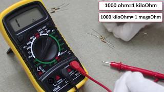 How do i Check and Measure Resistor Value With Digital Multimeter [upl. by Ahsea]