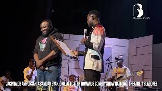 OB Amponsah DKB Asamoah Gyan Jacinta RibCracking Jokes At Foster Romanus Comedy Show 😂😂😂 [upl. by Gadmon311]