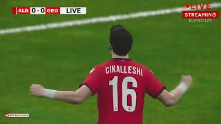 Albania vs Georgia  UEFA Nations League 2024  eFOOTBALL PES21 Gameplay PLSL 508 [upl. by Assille]