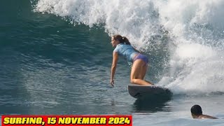 BIG WAVE SURFING COMPILATION  KERAMAS BEACH 15 NOVEMBER 2024 [upl. by Noira184]