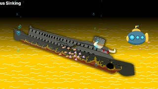 BULLTANIC Wreck 🚢🛳️ Ship Sinking  Famous Sinking Ship [upl. by Wilbert455]