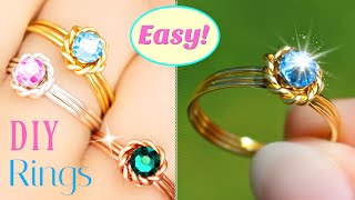 The Lazy Ring Tutorial  EASY DIY Rings Anyone Can Make In Seconds or Minutes [upl. by Nij]