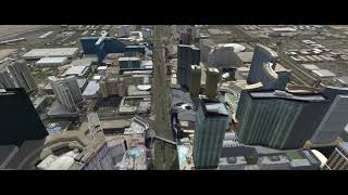 FlyTampa Las Vegas strip from above with Prepar3D v5 [upl. by Odrareve]