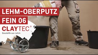 ⁠CLAYTEC Anwendungsvideo LehmOberputz fein 06 [upl. by Ahsiekim675]