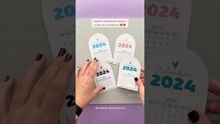 Calendário 2024 😍 diy tutorial façavocêmesmo [upl. by Abott]