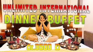 International Dinner Buffet Experience For 3500  හිතයි බඩයි පිරෙනකම් බෙදාගන්න  Kishan Vlogs [upl. by Myrta]