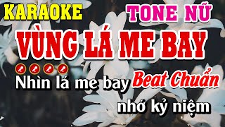 Vùng Lá Me Bay Karaoke Tone Nữ Beat Chuẩn Dễ Hát  Linh Linh Karaoke [upl. by Sidon876]