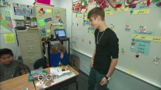 Justin Bieber Surprises a Classroom [upl. by Otsirave]