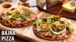 Bajra Pizza Recipe  GlutenFree Pizza  Pizza Base On Tawa  Pearl Millet Recipes  Ruchi [upl. by Jory923]