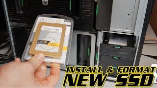 HOW TO INSTALL AND FORMAT A NEW SSD WINDOWS [upl. by Iek226]