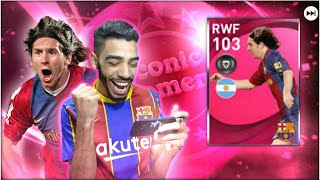 I GOT LMESSI 103 RATED 🔥 BARCELONA ICONIC MOMENT PACK OPENING PES 2021 MOBILE [upl. by Halueb]