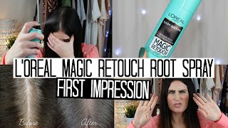 Loreal Magic Retouch Root Spray  FIRST IMPRESSION [upl. by Mosra]