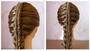 Coiffure avec tresse 🌸 Tuto coiffure pour tous les jours facile à faire [upl. by Rocher]