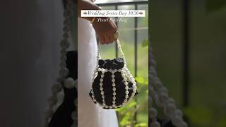 DIY Pearl Potli Bag ❤️😍 shorts youtubeshorts diy trending bag diybykanchan art [upl. by Lurlene]