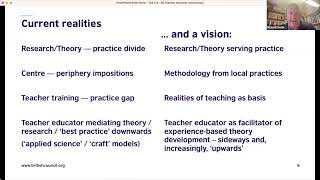 ‘Teacher education and practitioner research – how can one support the other’ by Prof Richard Smith [upl. by Auberon]