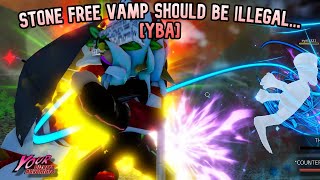 YBA Stone Free Vamp is ILLEGAL [upl. by Amalle]