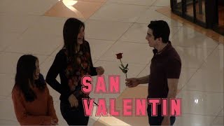 Broma de San Valentin  Como conseguir pareja  Regalando rosas  Just Maming  Valentines Day Prank [upl. by Artimid930]