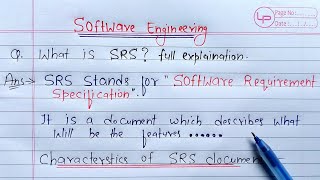 SRS in Software Engineering  Learn Coding [upl. by Ancalin]