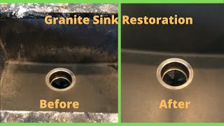 How to Restore Black Granite Sinks [upl. by Sethrida]