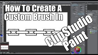 How to create a custom brush in Clip Studio Paint Tutorial [upl. by Medrek]