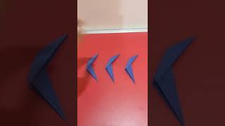 How to make three blade paper ninja starthree blade ninja star craft shorts sarthakcraftskills [upl. by Tesil79]