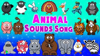 Animal Sounds Song  Animal Songs for Toddlers  LittleKidsTV [upl. by Bazil]