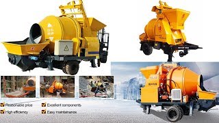 Reversible concrete mixer machine with diesel engine drive [upl. by Cami]