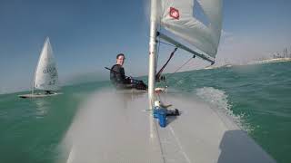 Laser Sailing in DUBAI with Great Wind [upl. by Kleper]