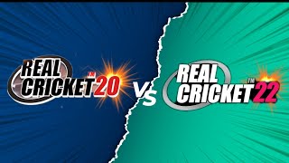 Real Cricket 22 vs real Cricket 20people why should still play Real Cricket 20 [upl. by Bonnice]