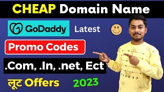 GoDaddy Domain Offer Promo Code 2023  Best Discount Coupon For Domain Purchase [upl. by Sadiras]