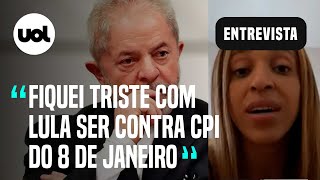 Atos golpistas Fiquei triste com declaração de Lula contra CPI do 8 de janeiro diz deputada [upl. by Ettenuj378]