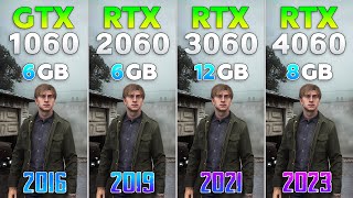 GTX 1060 vs RTX 2060 vs RTX 3060 vs RTX 4060  Test in New Games 2024 [upl. by Yarvis]