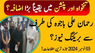 Rehman Bajwa Latest updates About Employees and Pensioners Issues Salary and Pension Increase [upl. by Lay]