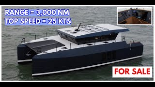 THIS Is Hull 1 Of A BRAND NEW Power Catamaran Explorer Yacht [upl. by Ahsoyem965]