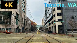 Downtown Tacoma WA Driving Tour in Winter 2023 [upl. by Hamlani]