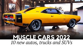 10 Newest Muscle Cars Trucks and SUVs Putting Overpowered Engines to Work [upl. by Ayouqes344]