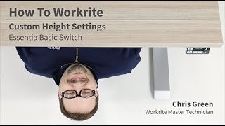 Custom Height Settings  Essentia Basic Switch [upl. by Catina]