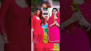 VIRALSHORT SONAM BAJWA VS NIMRAT KHAIRA PUNJABI SONG MAHHE WALE [upl. by Diskson]