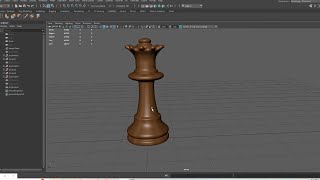 Creating a Queen Chess Piece in Maya  Timelapse with Elegant Background Music 3dmodeling maya [upl. by Nnylasor326]