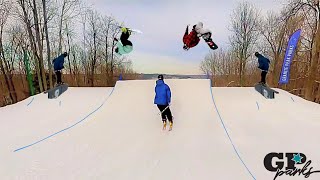 Granite Peaks Terrain park Locals go HARD [upl. by Nnylrebma]