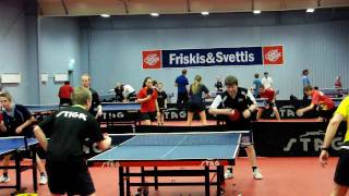 penhold training backhand RPB forehand and 3rd ball attack [upl. by Feerahs]