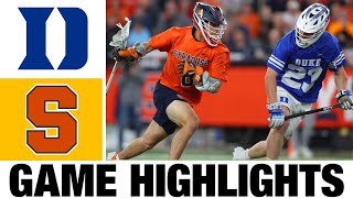 4 Duke vs 8 Syracuse lacrosse Lacrosse Highlights  2024 College Lacrosse  NCAA Lacrosse [upl. by Serrell]