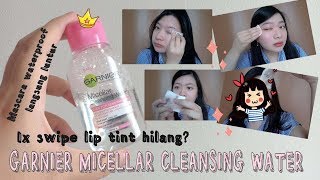 Review Garnier Micellar Cleansing Water 50 ml  Micellar Water Murah Bersih Sampai PoriPori [upl. by Stephie978]