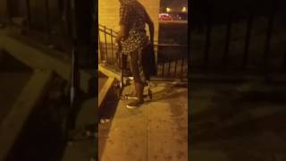 Crackheads fighting in harlem [upl. by Ecirtahs]