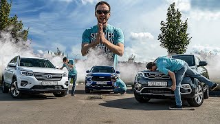 Лучшие КИТАЙСКИЕ кроссоверы Haval F7 vs Geely Atlas vs Changan CS75 FL [upl. by Nylidam]