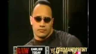 WWF RAW1222001The Rock Interview [upl. by Weston]